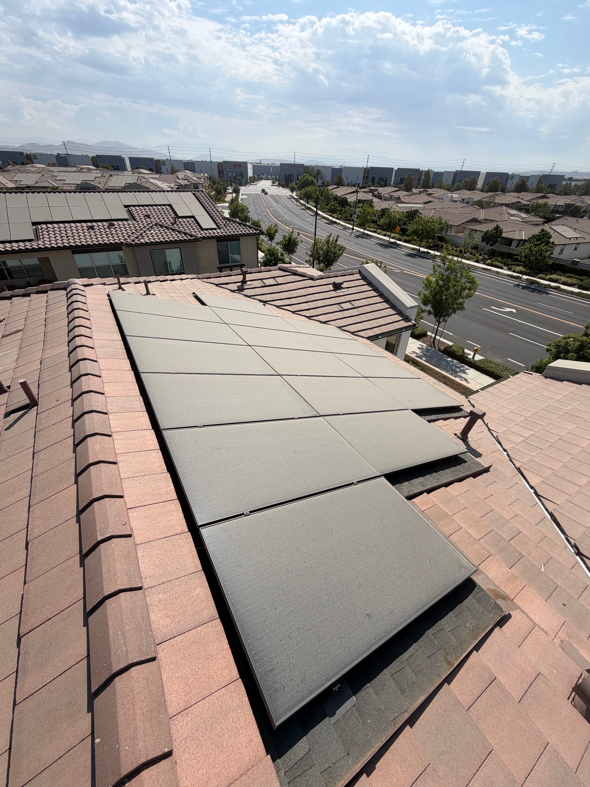 Solar Panel Cleaning After Ontario Ranch Warehouse Fire Ash image
