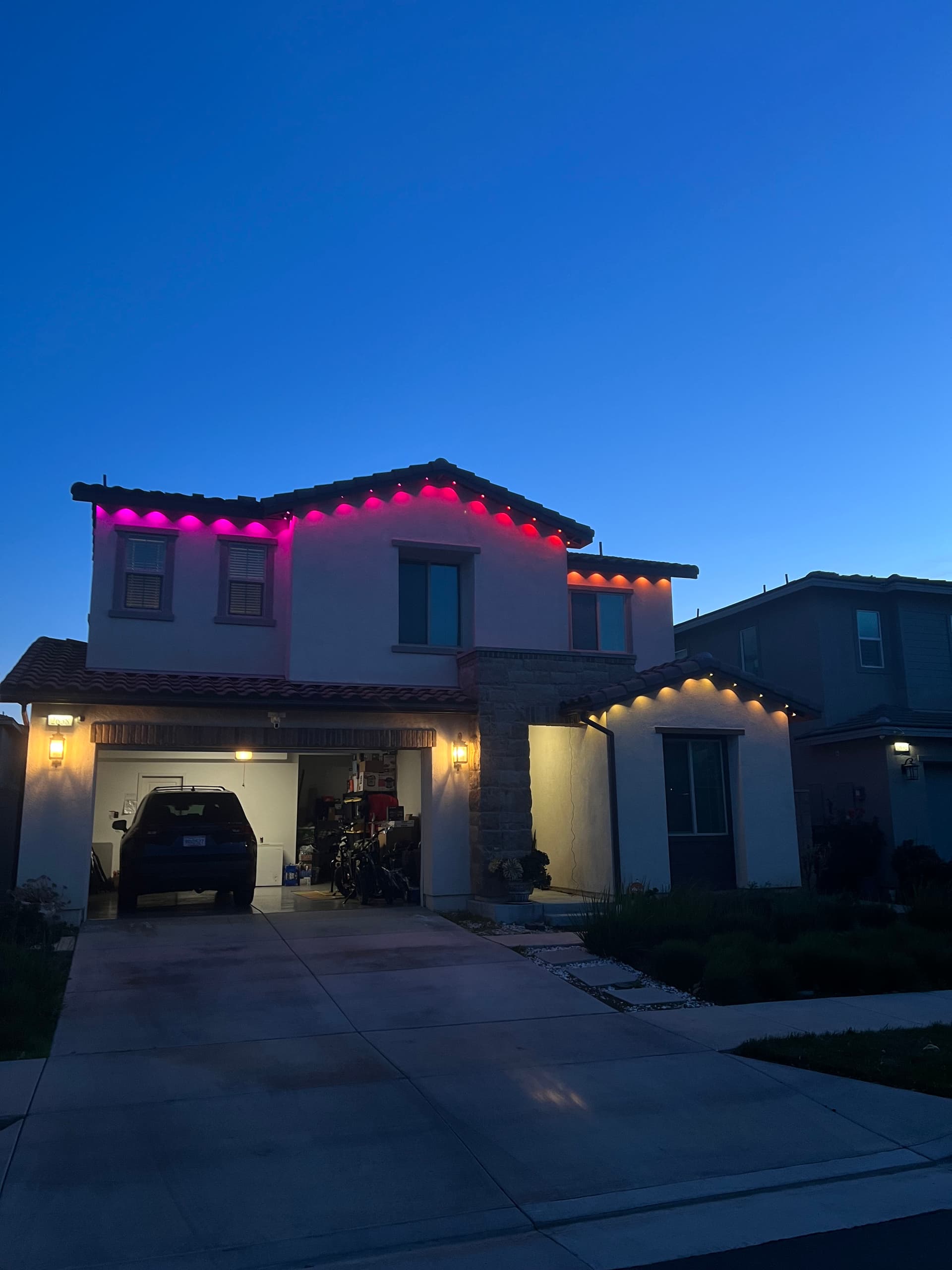 Gallery photos for Govee Permanent Lighting Installed in Ontario Ranch: Image #1