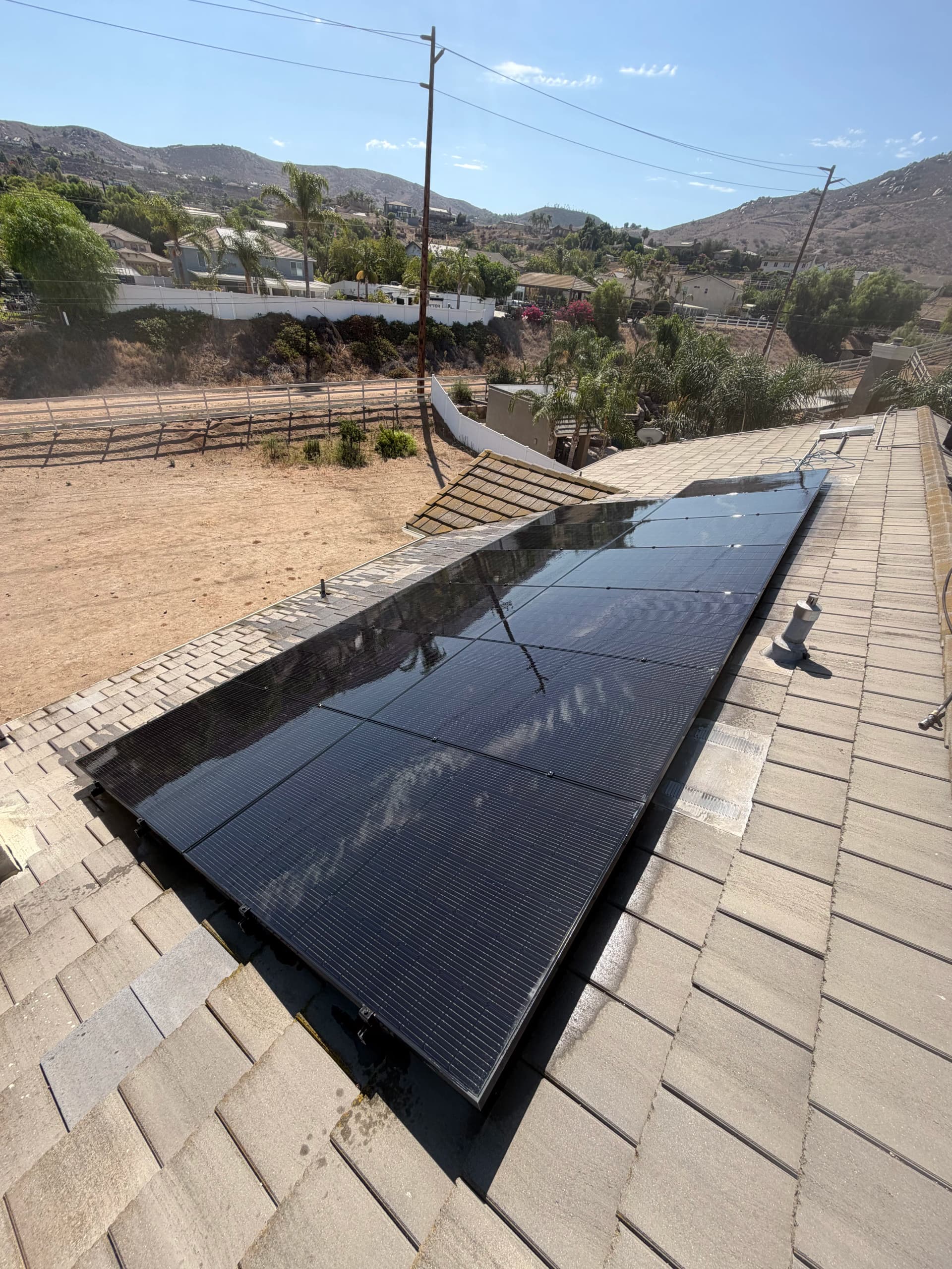 Gallery photos for Biannual Solar Panel Cleaning in Norco Keeps Panels Performing: Image #1