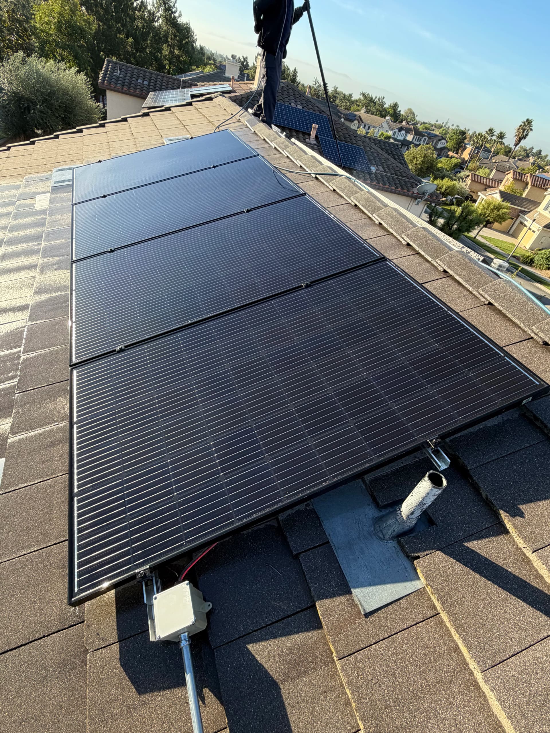 Gallery photos for Quarterly Solar Panel Cleaning Keeping Upland Homes Running Right: Image #4