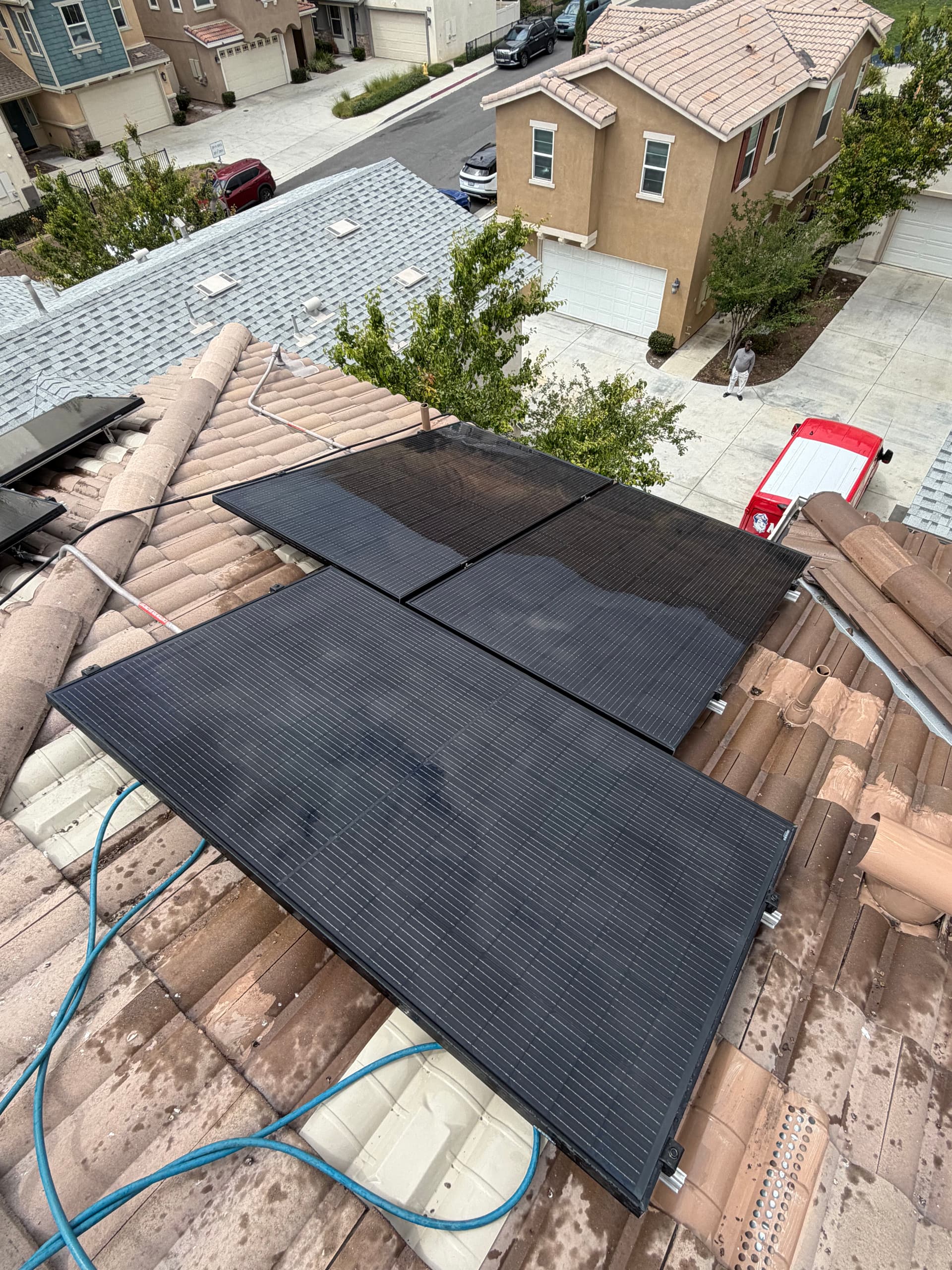 Gallery photos for Solar Panel Cleaning on a 3-Story Townhome in Jurupa Valley: Image #4