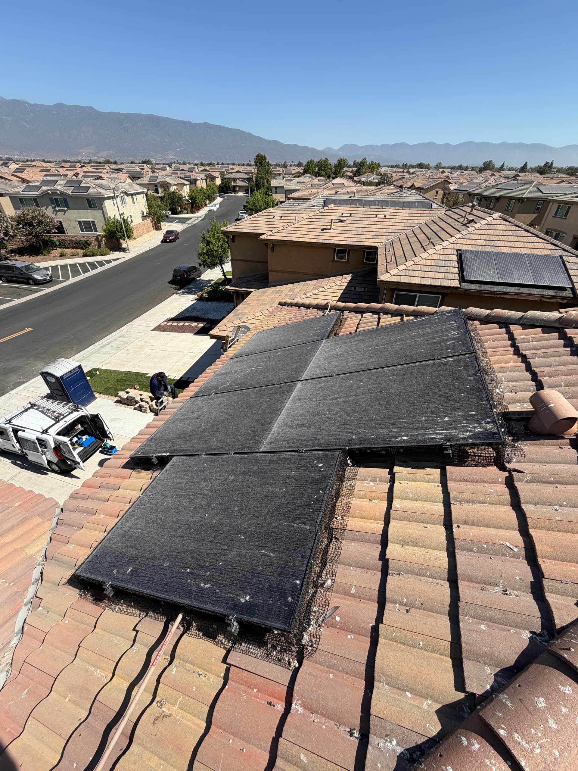 Gallery photos for Solar Panel Cleaning and Bird Proofing in Fontana: Image #6