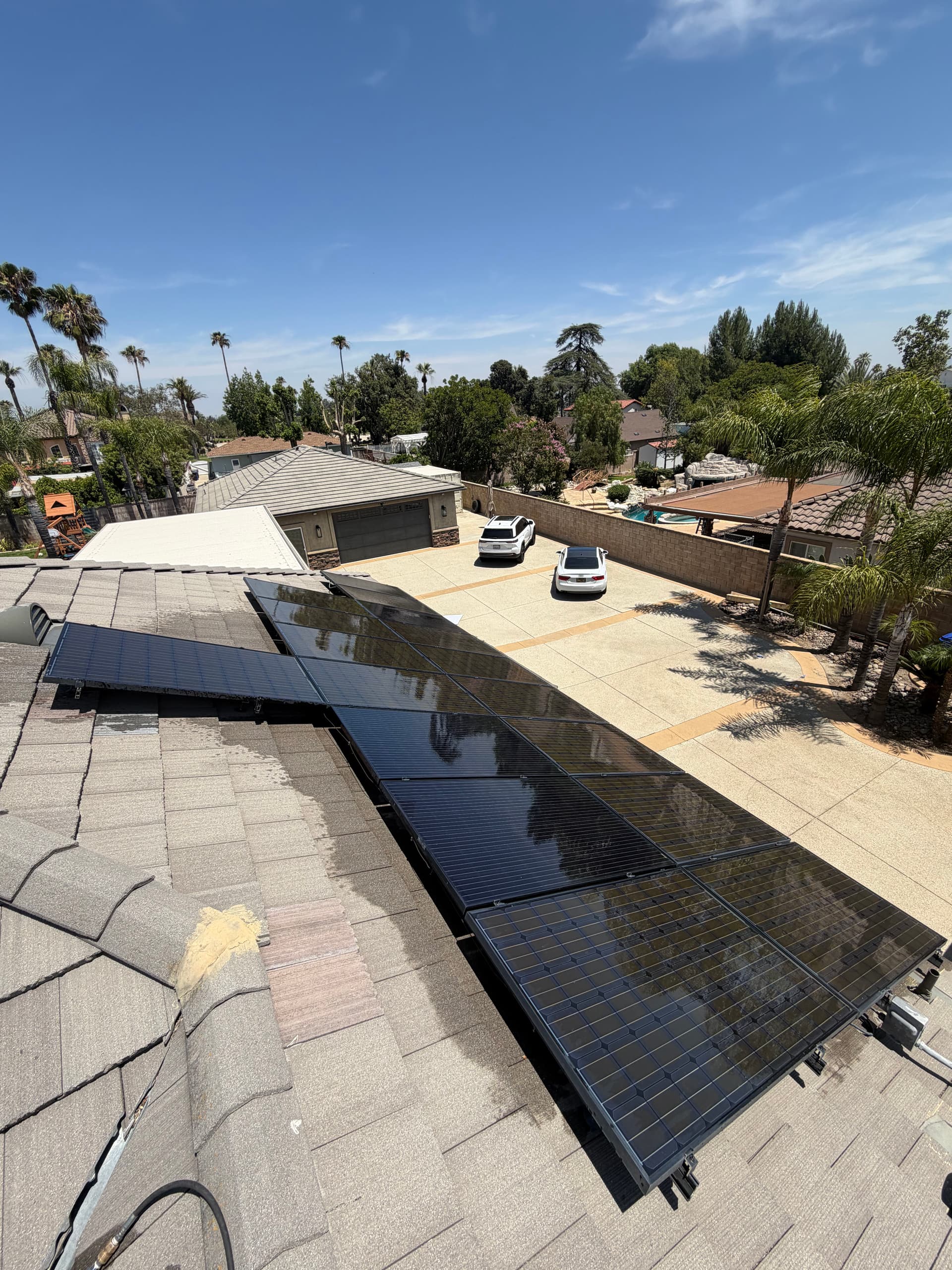 Gallery photos for Solar Panel Cleaning and Window Detail in Rancho Cucamonga: Image #1