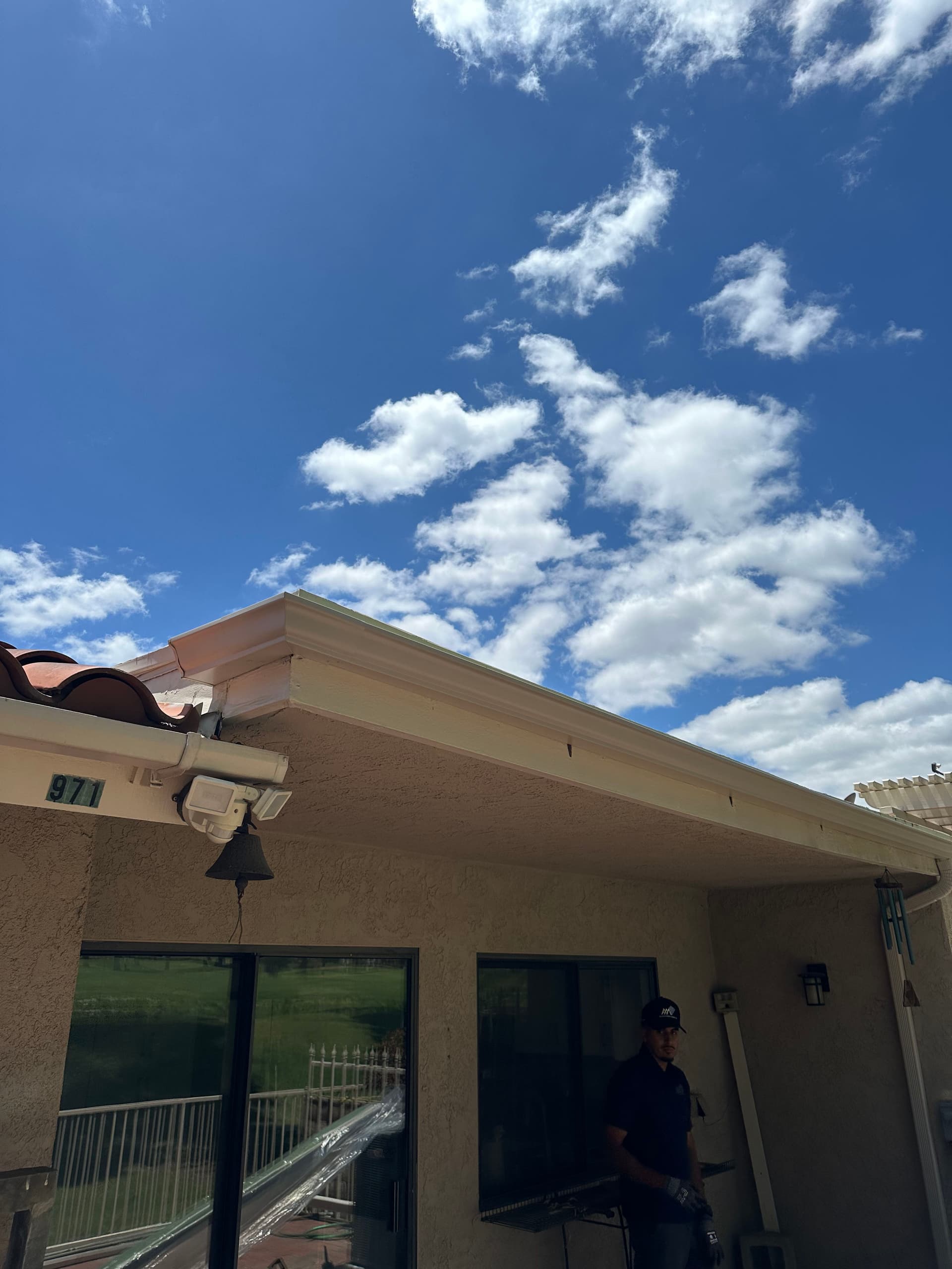 New Rain Gutter Install Protects This Backyard Patio image