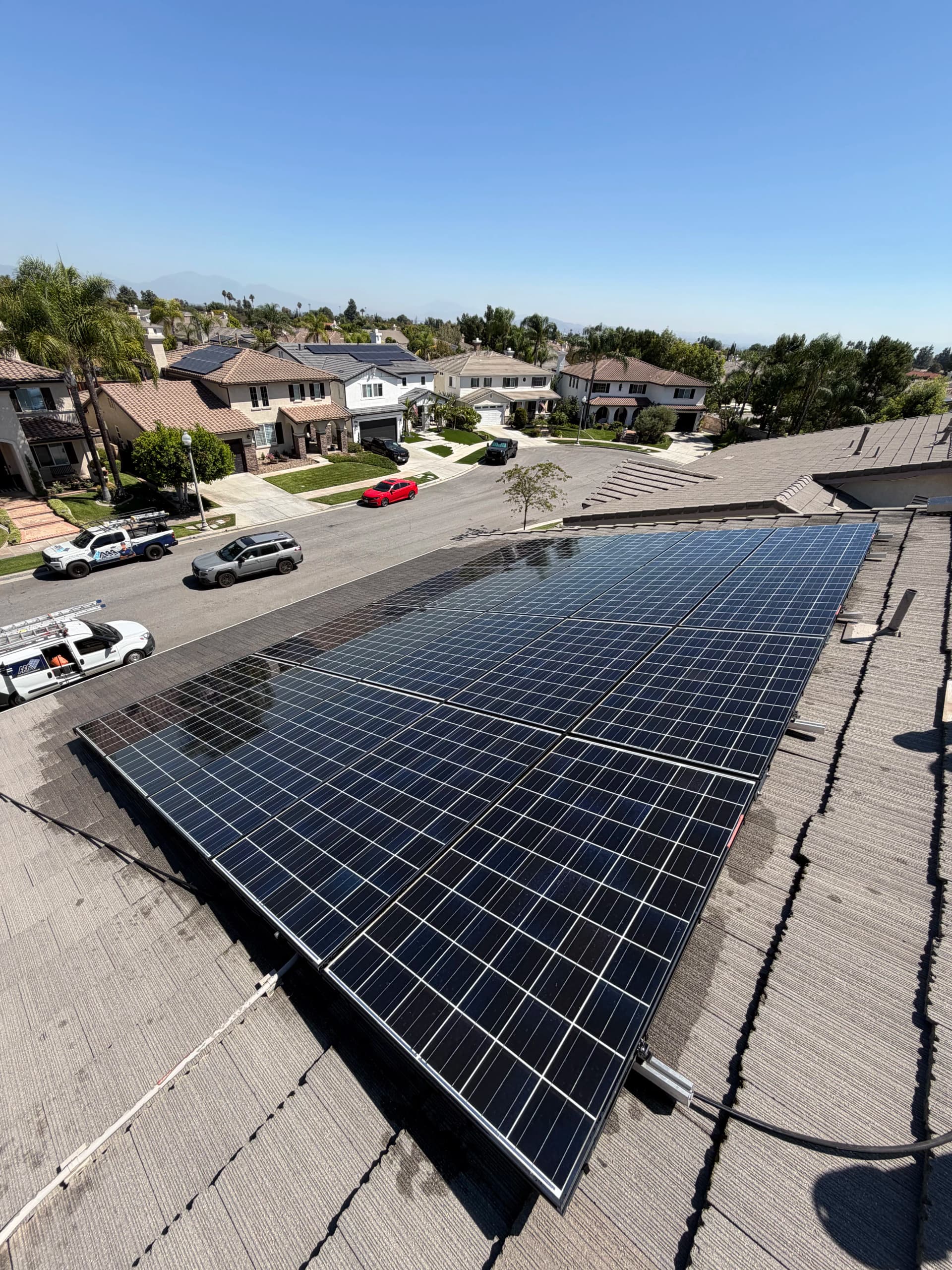 Gallery photos for Quarterly Solar Panel Cleaning in Upland Keeps Your System Running Right: Image #1
