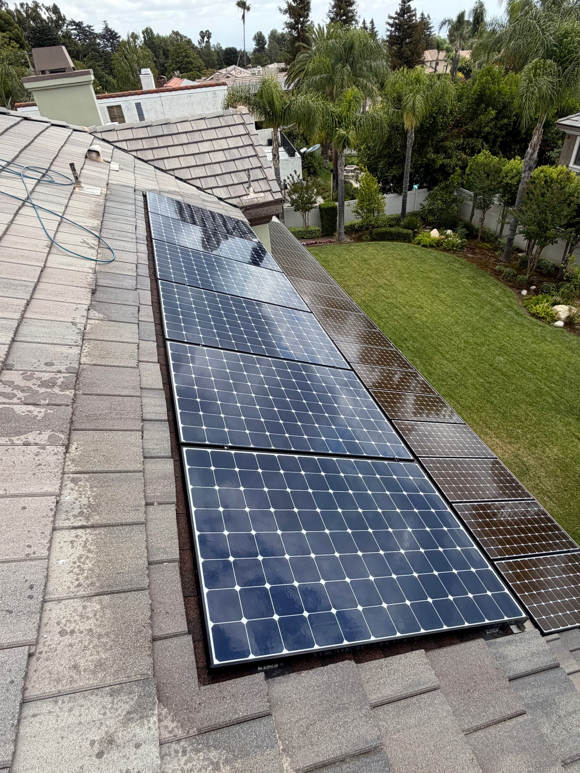 Gallery photos for Solar Panel Cleaning and Window Cleaning at an Upland Home: Image #1