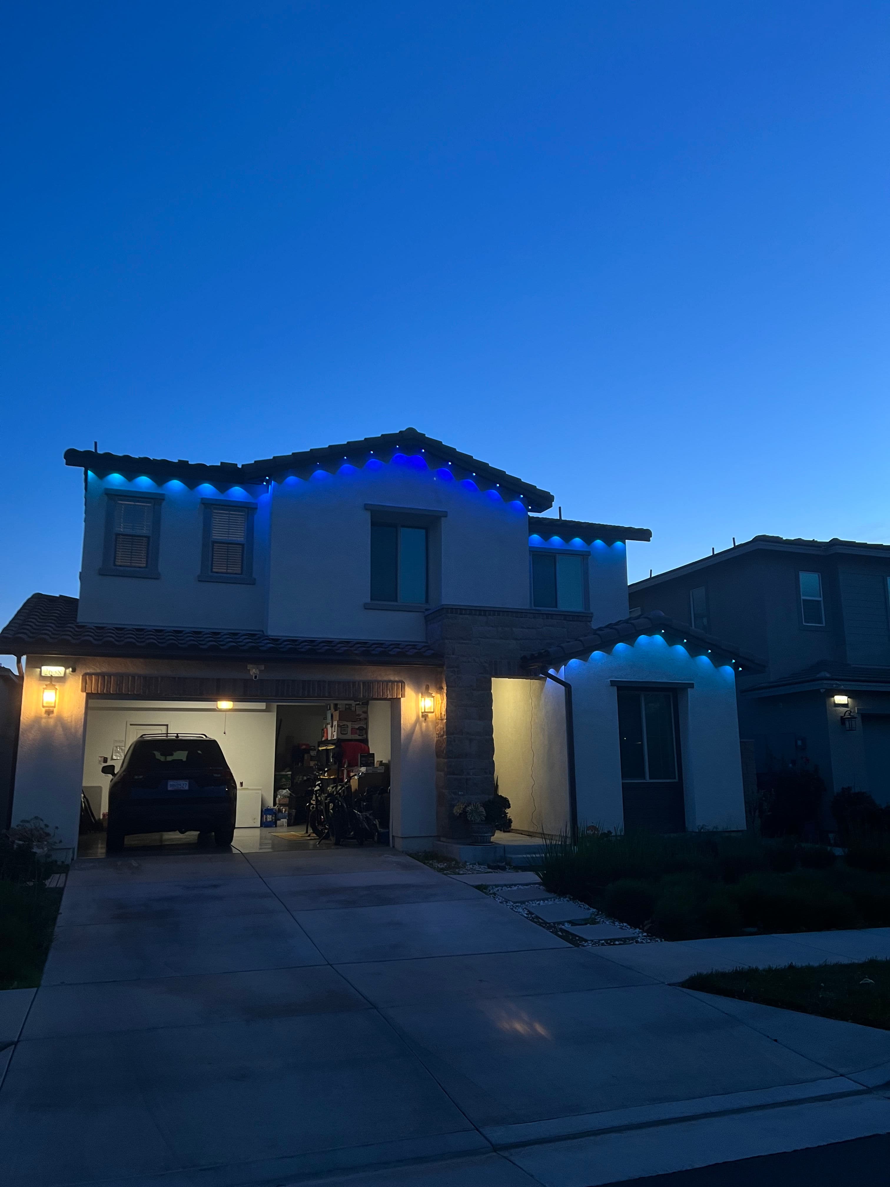 Project Govee Permanent Lighting Installed in Ontario Ranch image