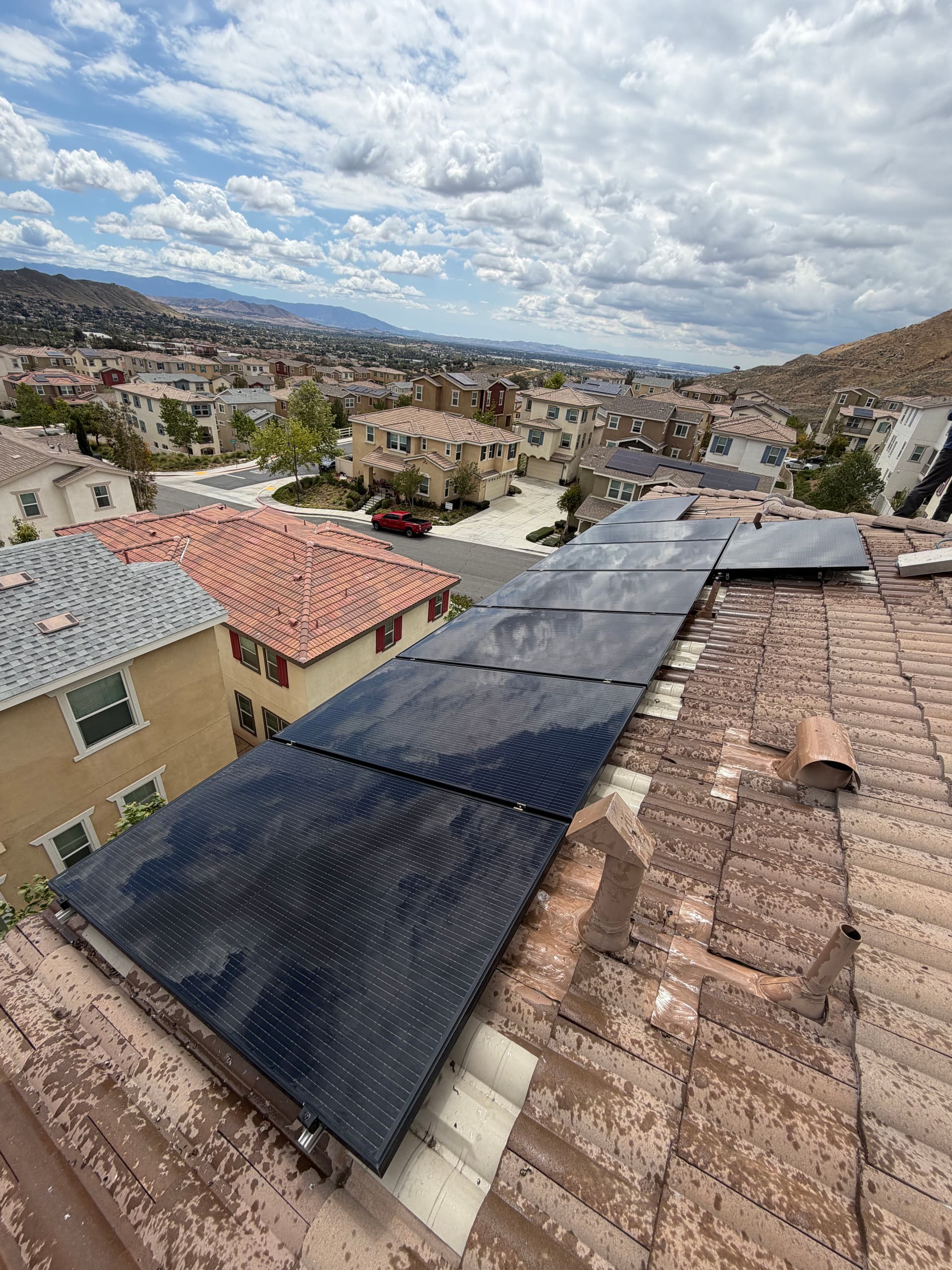 Gallery photos for Solar Panel Cleaning on a 3-Story Townhome in Jurupa Valley: Image #3