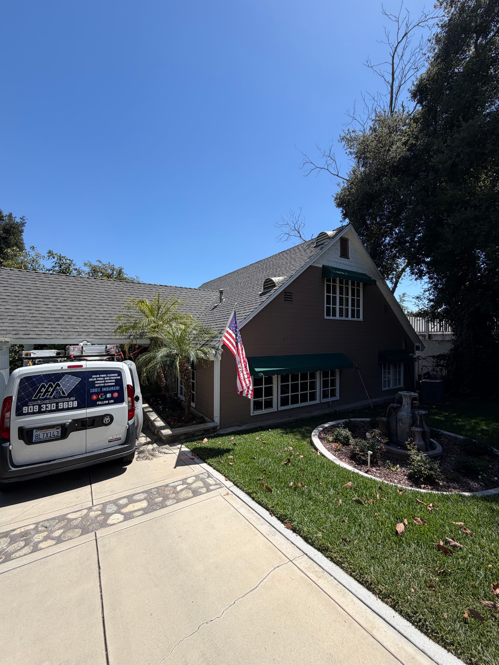 Gallery photos for French Pane Window Cleaning at a Classic Upland Home: Image #1
