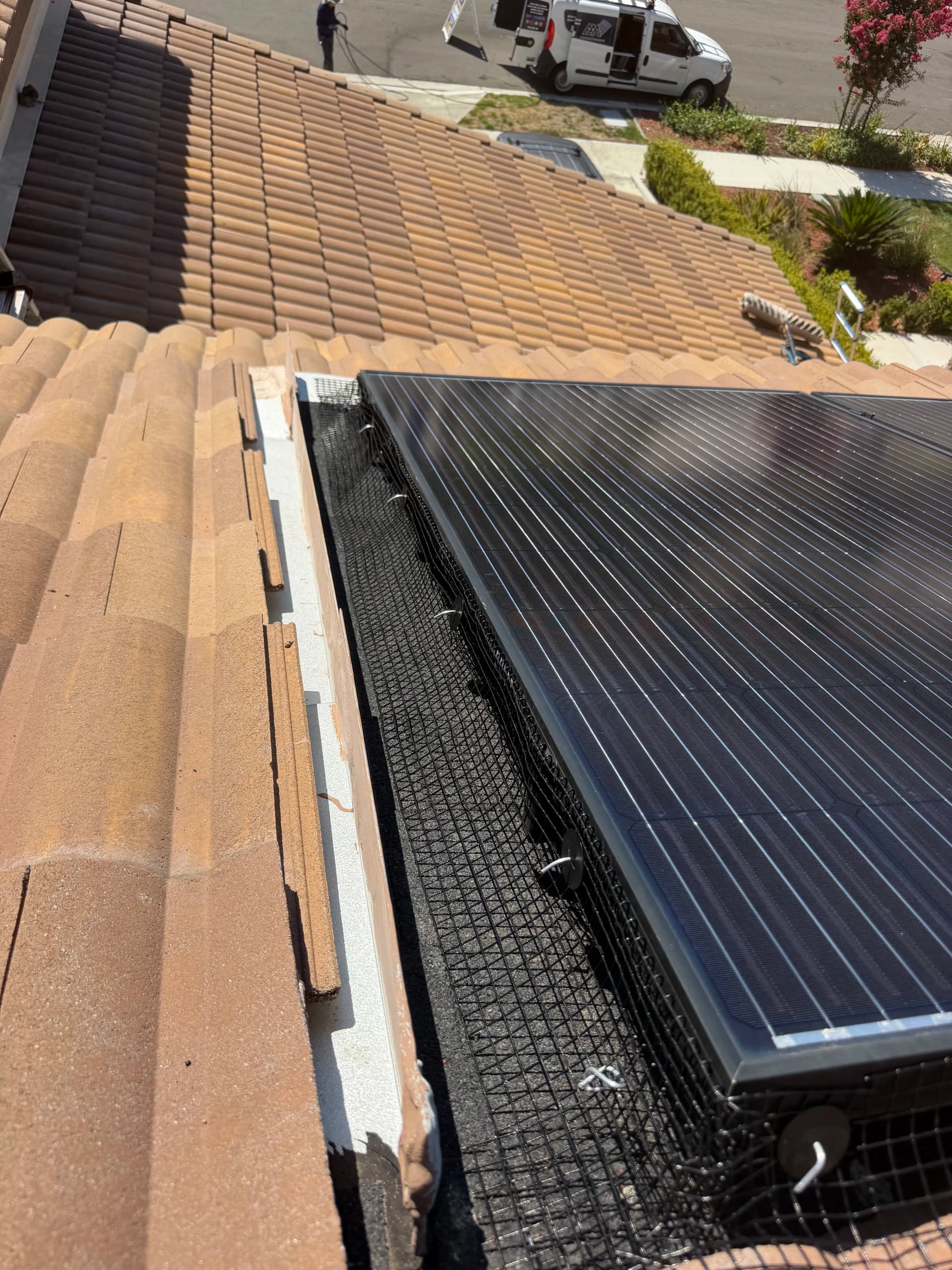 Gallery photos for Solar Panel Bird Proofing Done Right in Fontana: Image #1