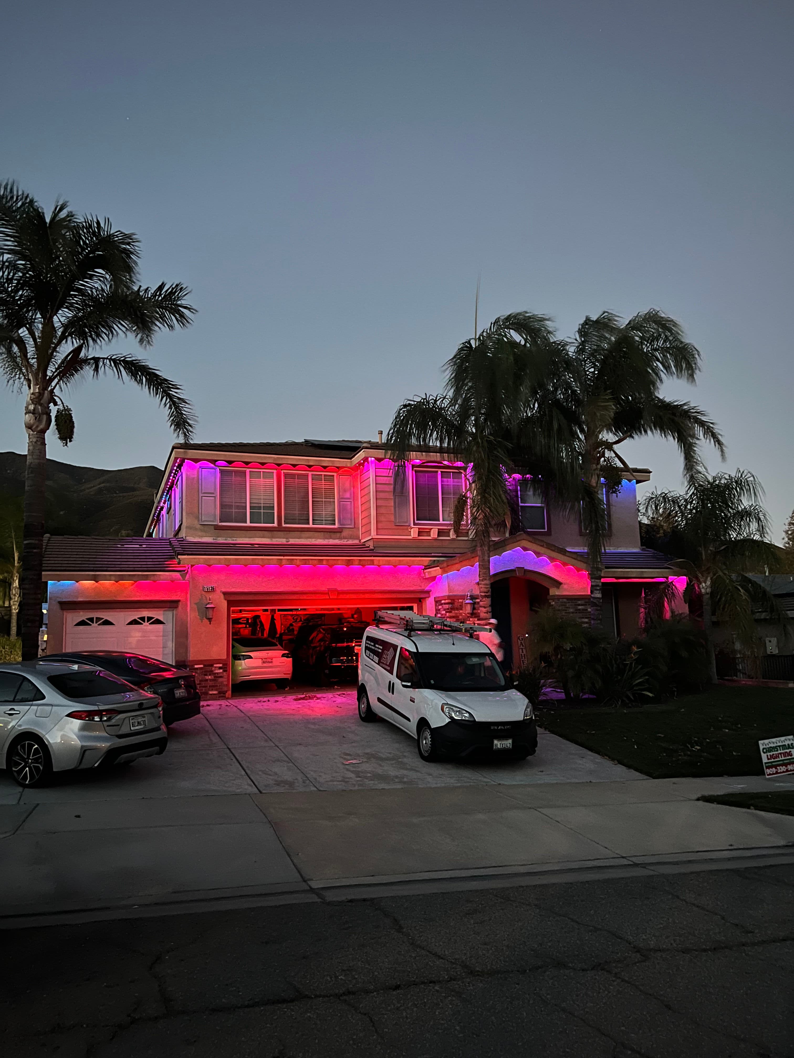 Project Govee Permanent Lighting Installation in North Fontana image