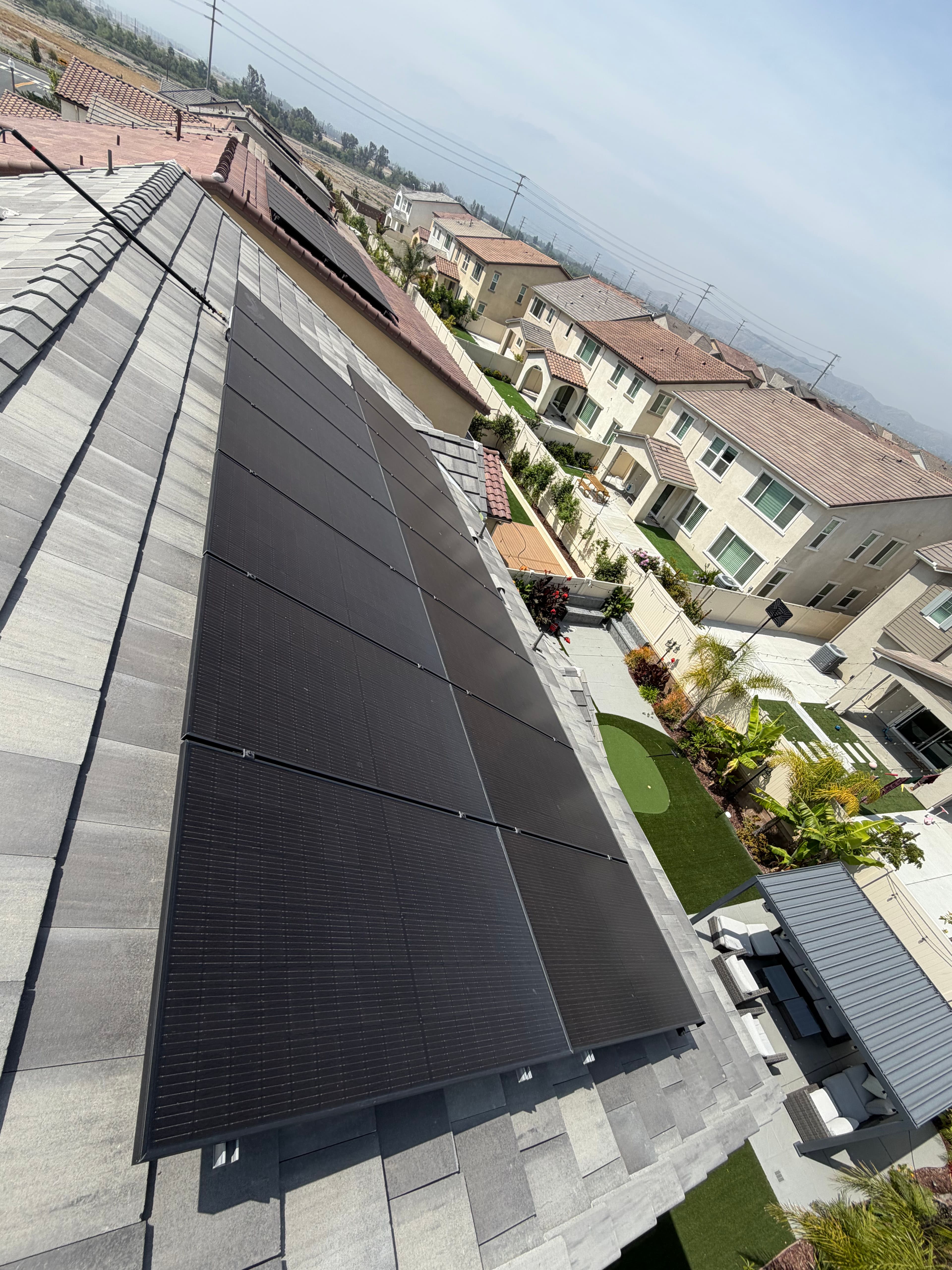 Project Solar Panel Cleaning on a New Home in Chino image