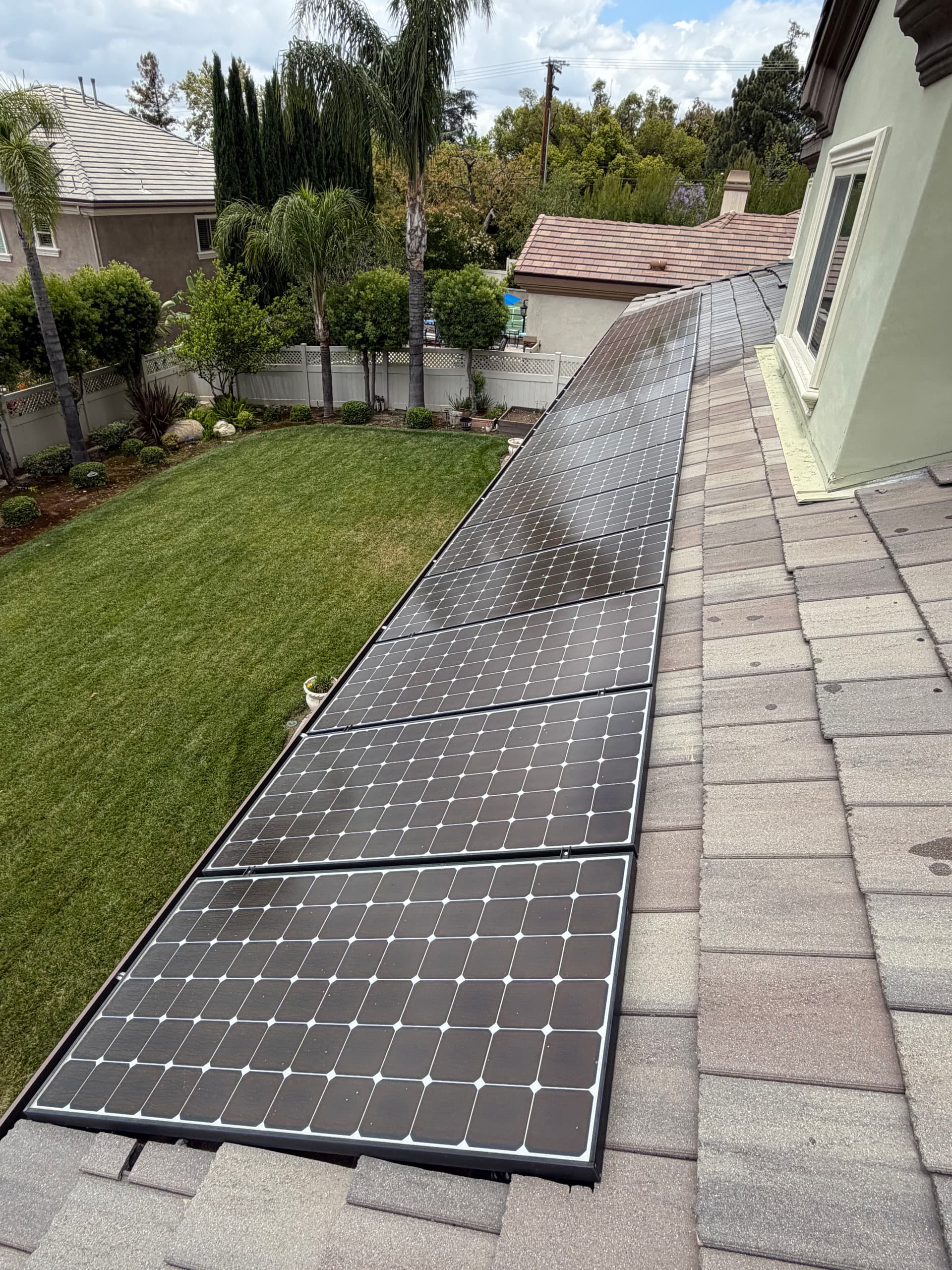 Gallery photos for Solar Panel Cleaning and Window Cleaning at an Upland Home: Image #4