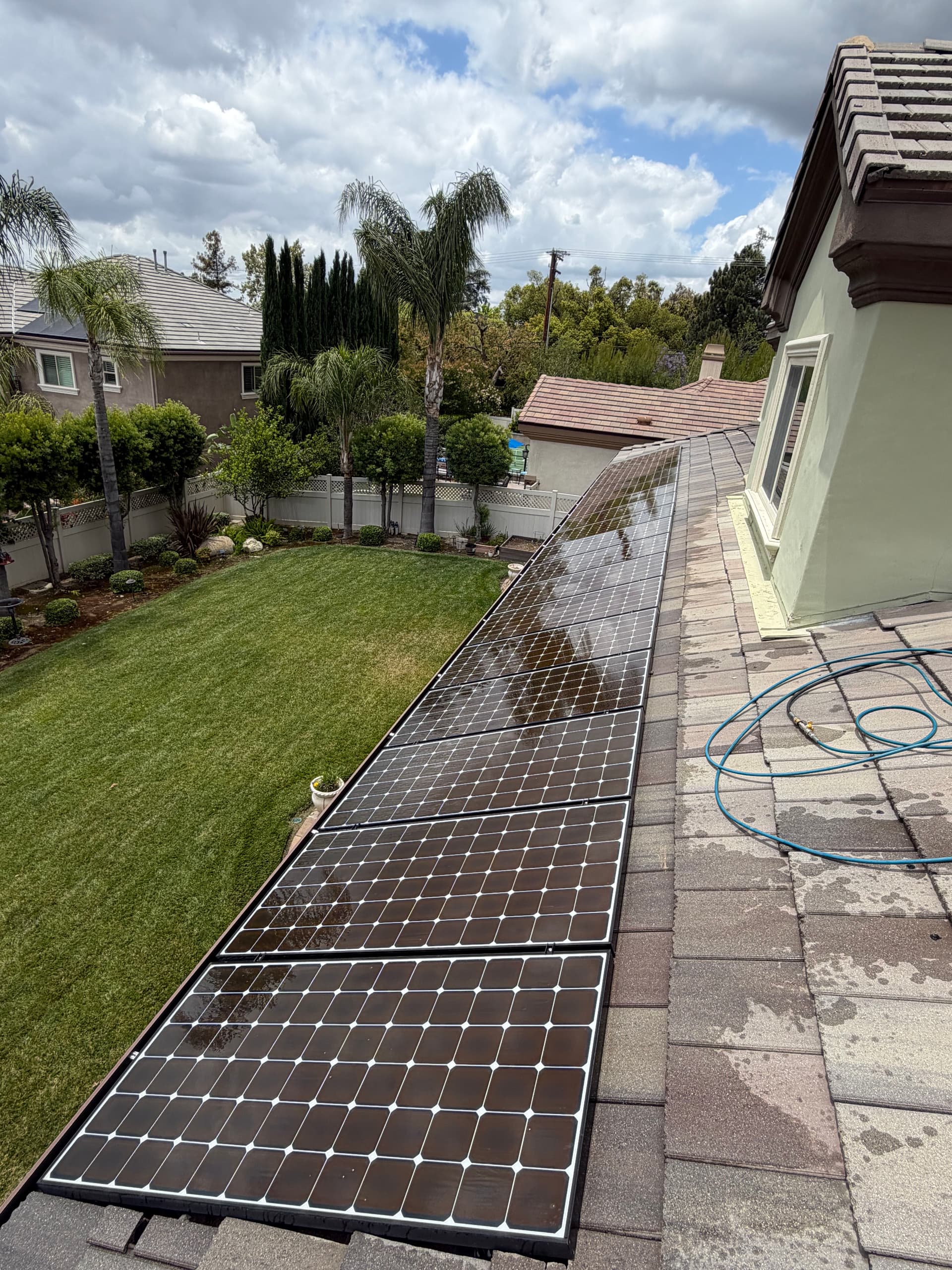 Gallery photos for Solar Panel Cleaning and Window Cleaning at an Upland Home: Image #3
