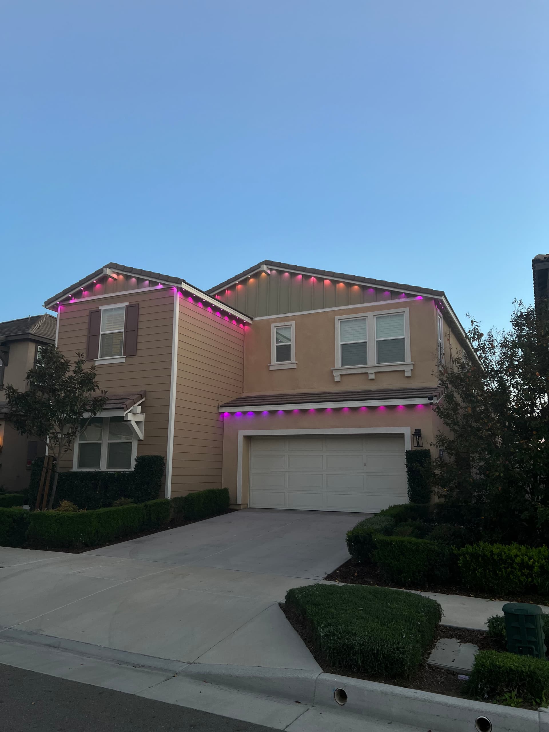 Gallery photos for Govee Permanent Lighting Installation in Ontario Ranch: Image #1