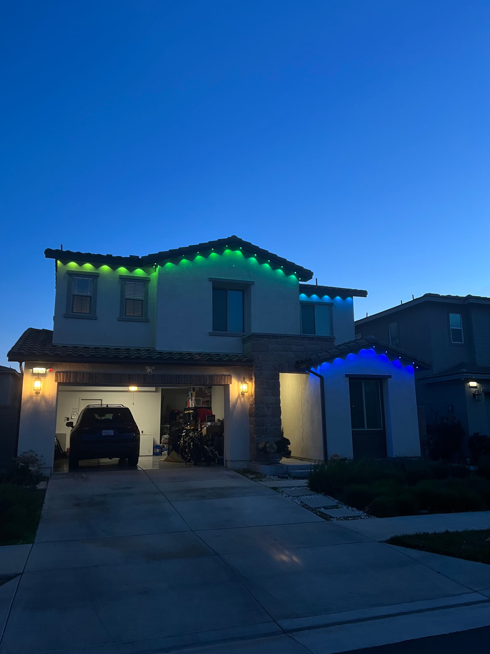 Gallery photos for Govee Permanent Lighting Installed in Ontario Ranch: Image #2