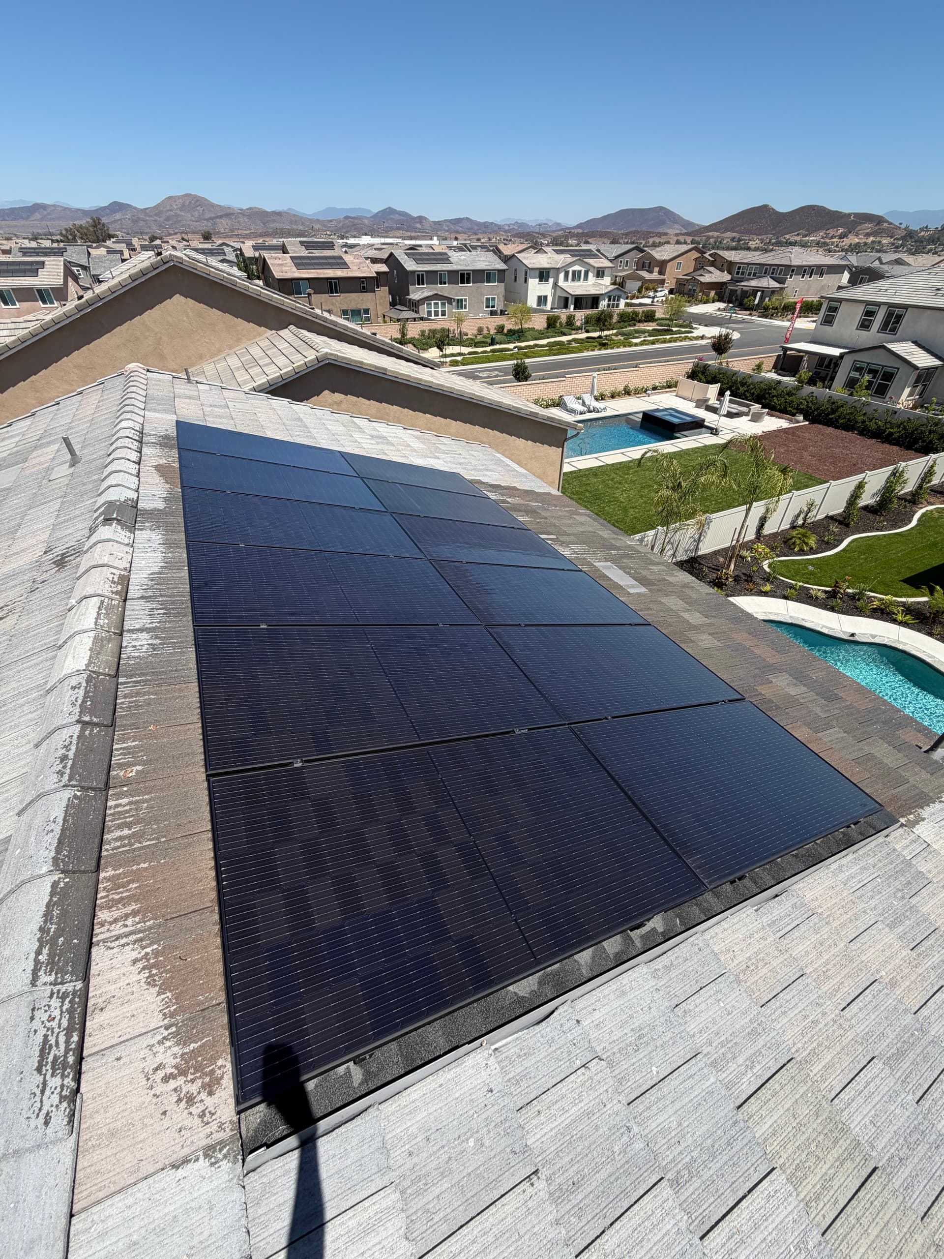 Gallery photos for Solar Panel Cleaning for a Menifee Homeowner: Image #1