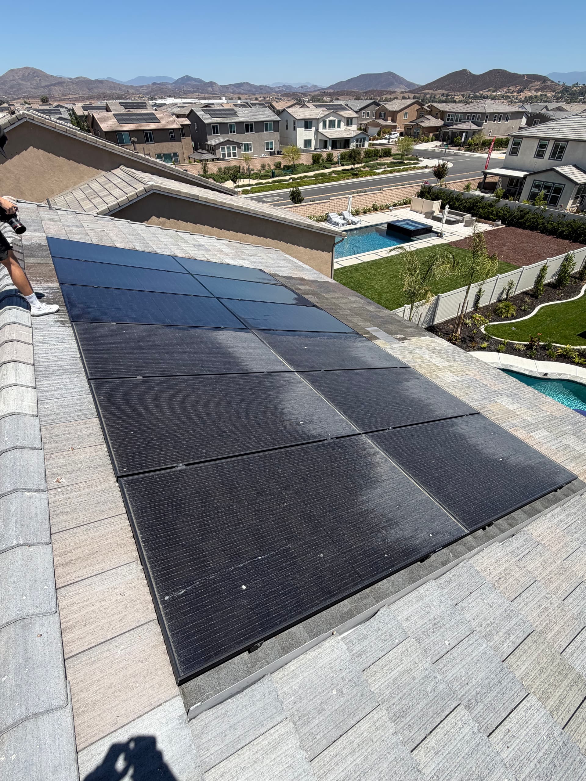 Gallery photos for Solar Panel Cleaning for a Menifee Homeowner: Image #2