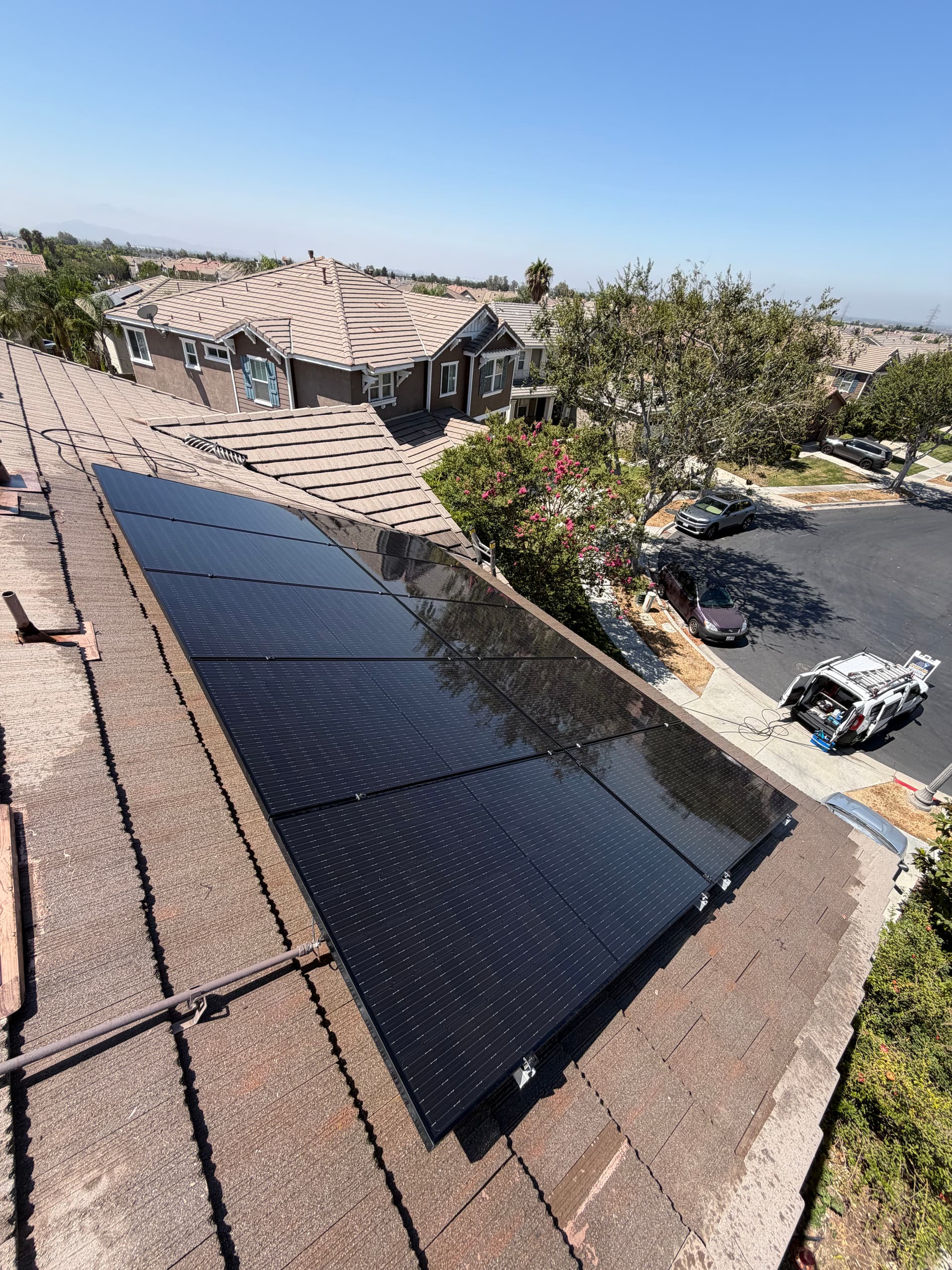 Gallery photos for Solar Panel Cleaning in Fontana That Added 1.6kW of Output: Image #1